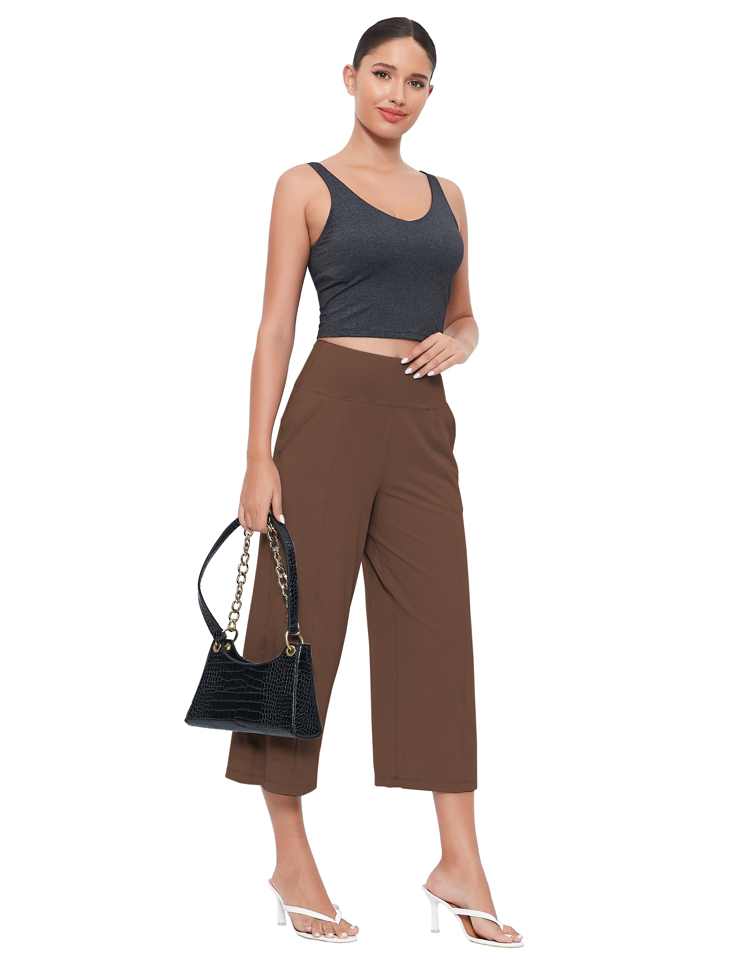 Capri Leggings in Dark Coffee — The Airport Day Edit style look